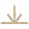 Ekena Millwork Saratoga Rough Sawn Timber Gable Bracket, Douglas Fir, 84"W x 56"H x 4"D x 6"F, 16/12 Pitch GBW084X56X0406SAR00RDF - alternate 1